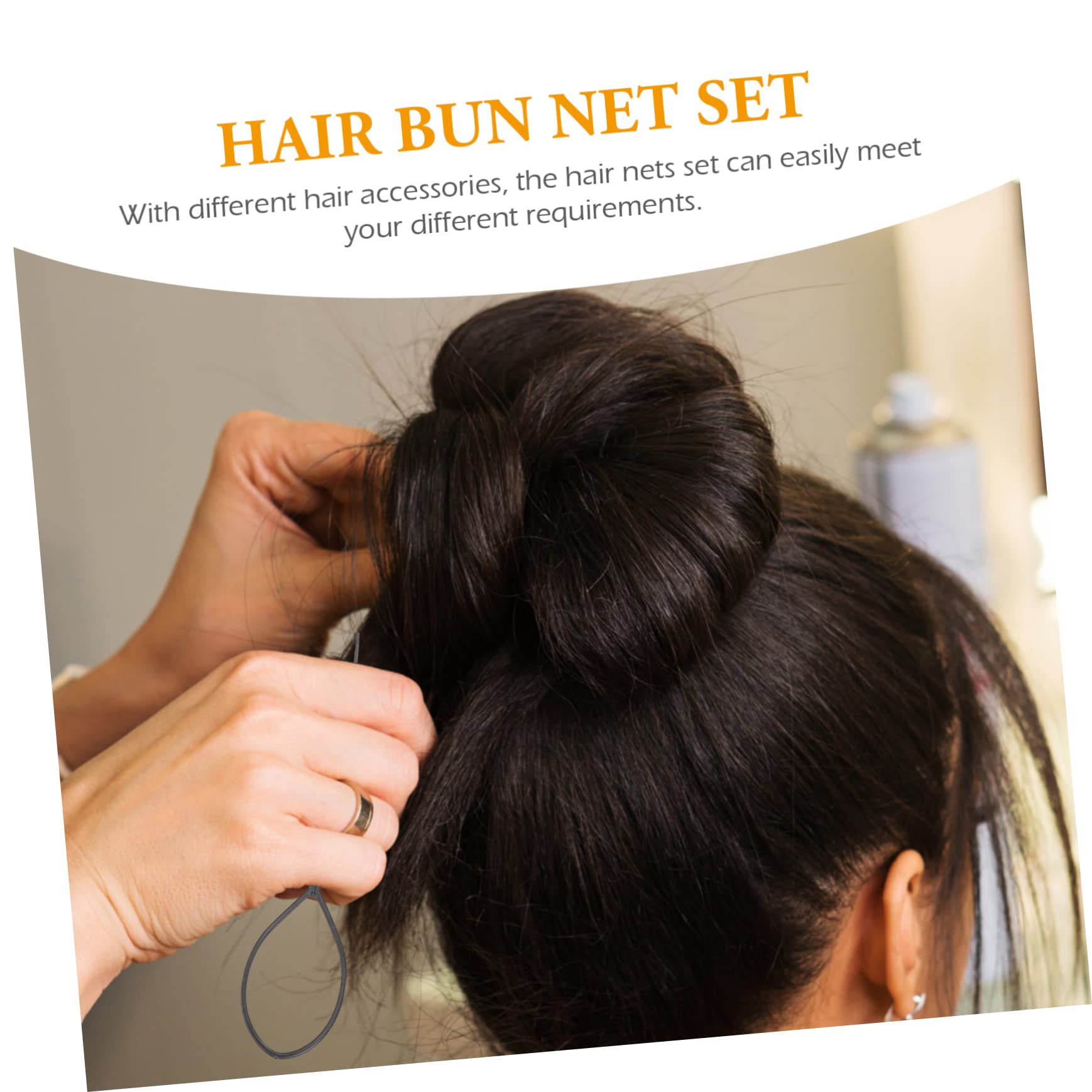 MAGICLULU 5 Sets Haarknoten Unsichtbares Falsches Haarspangennetz Für Haare Frauen Mädchen Elastische Haarnetze Haarnetz-set