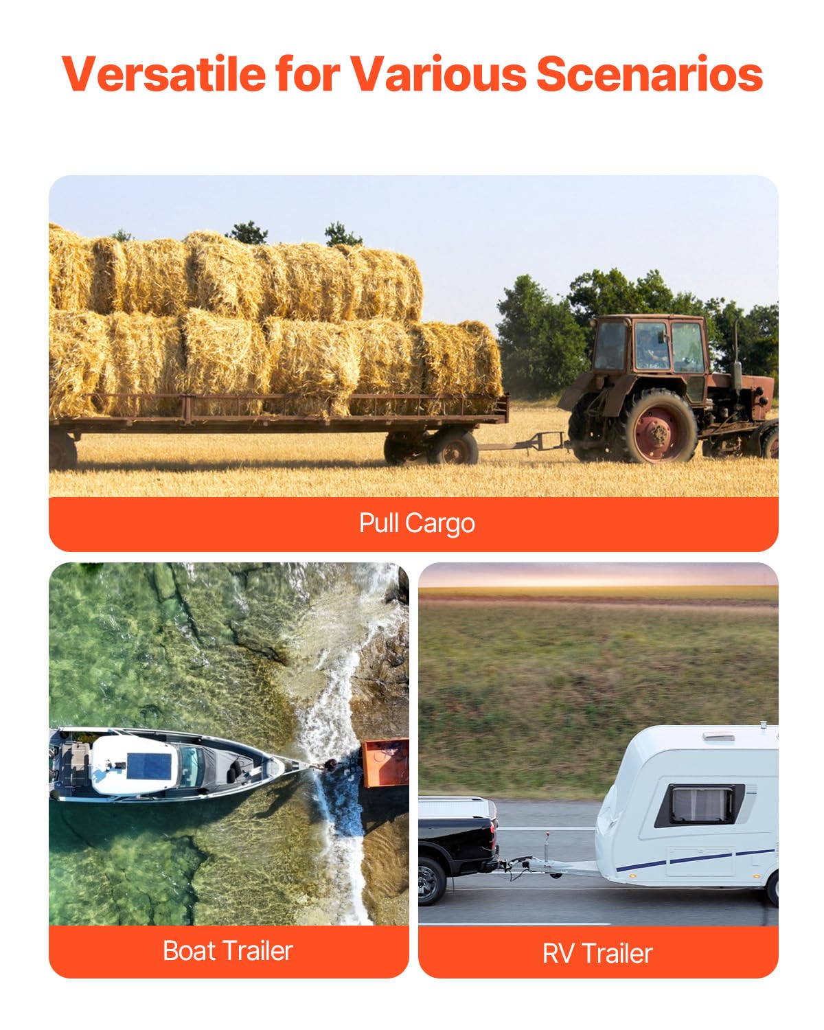 Sfera Per Gancio Di Traino, Diametro 2 Pollici In Acciaio Inossidabile ATV, UTV, Sfera Per Gancio Per Trattore, Capacità 3.500 Libbre, Misura Universale Per Rimorchi - Foto 5