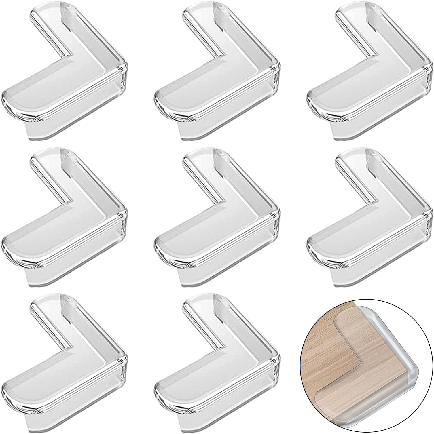 8PCS Corner Protectors Collision Avoidance Table Corner Protectors for Baby Safety Essential for Furniture and Table Corners Perfect for Babies and Toddlers Transparent for Aesthetic Appeal