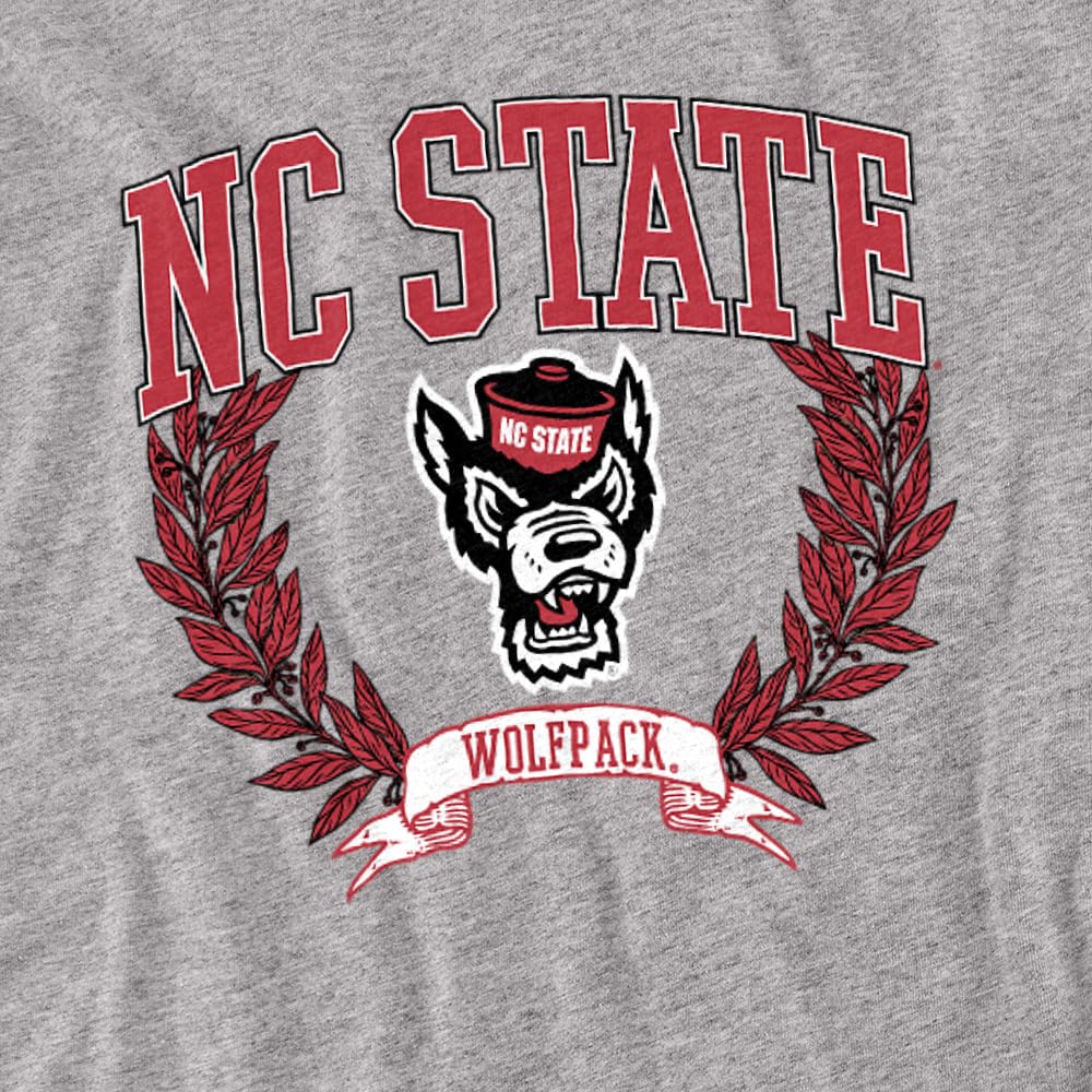 LOGOVISION North Carolina State University Laurels Dark Kids T Shirt (2) for Toddler Boys and Girls, Athletic Heather
