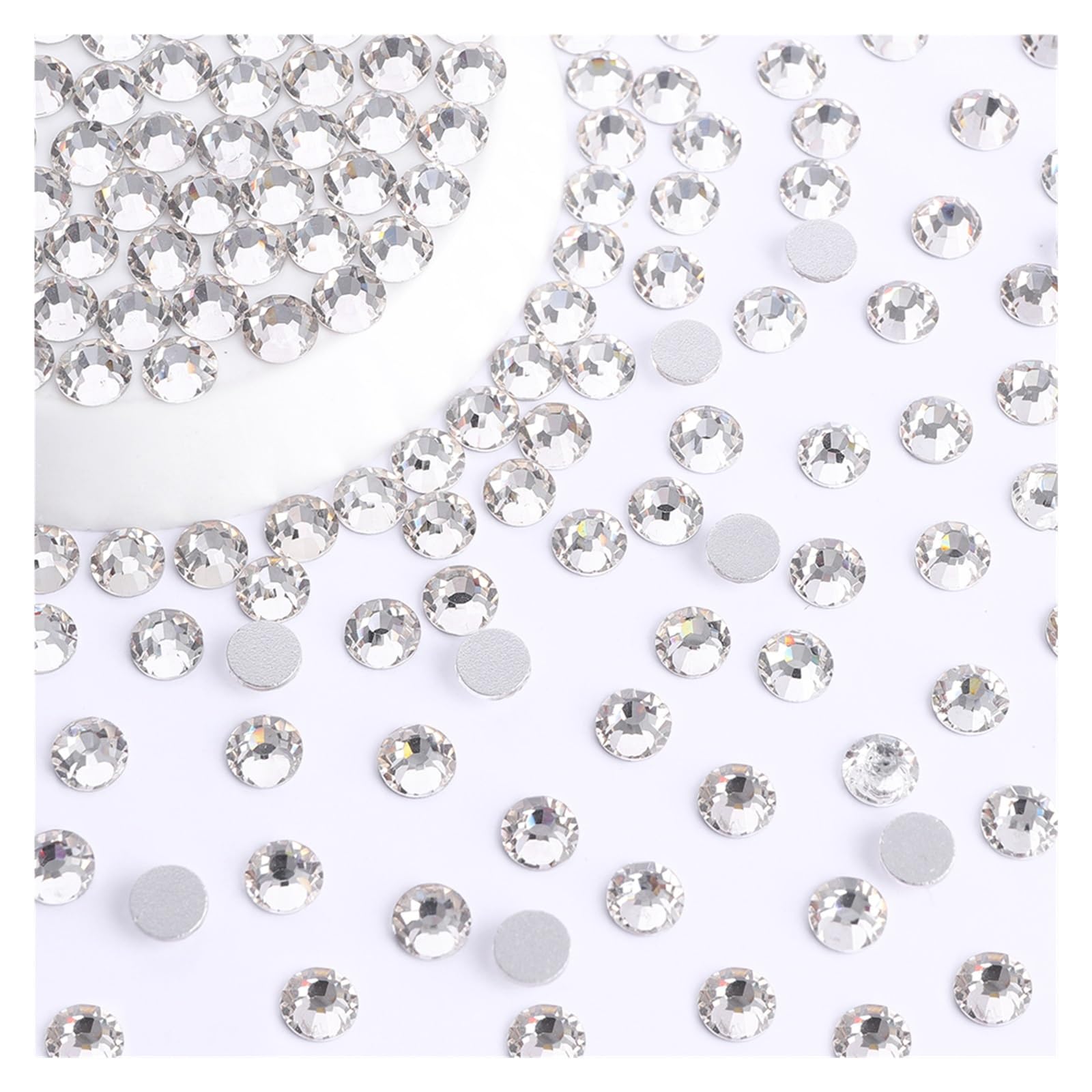 Glass Nail Art Rhinestones Glitter Round Flatback Crystal SS6 SS20 Manicure