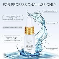 Vista 2 de Super Lash Bonder para extensiones de pestañas, acelerador de pegamento, sellador de pestañas, compañero adhesivo, reduce los humos del pegamento