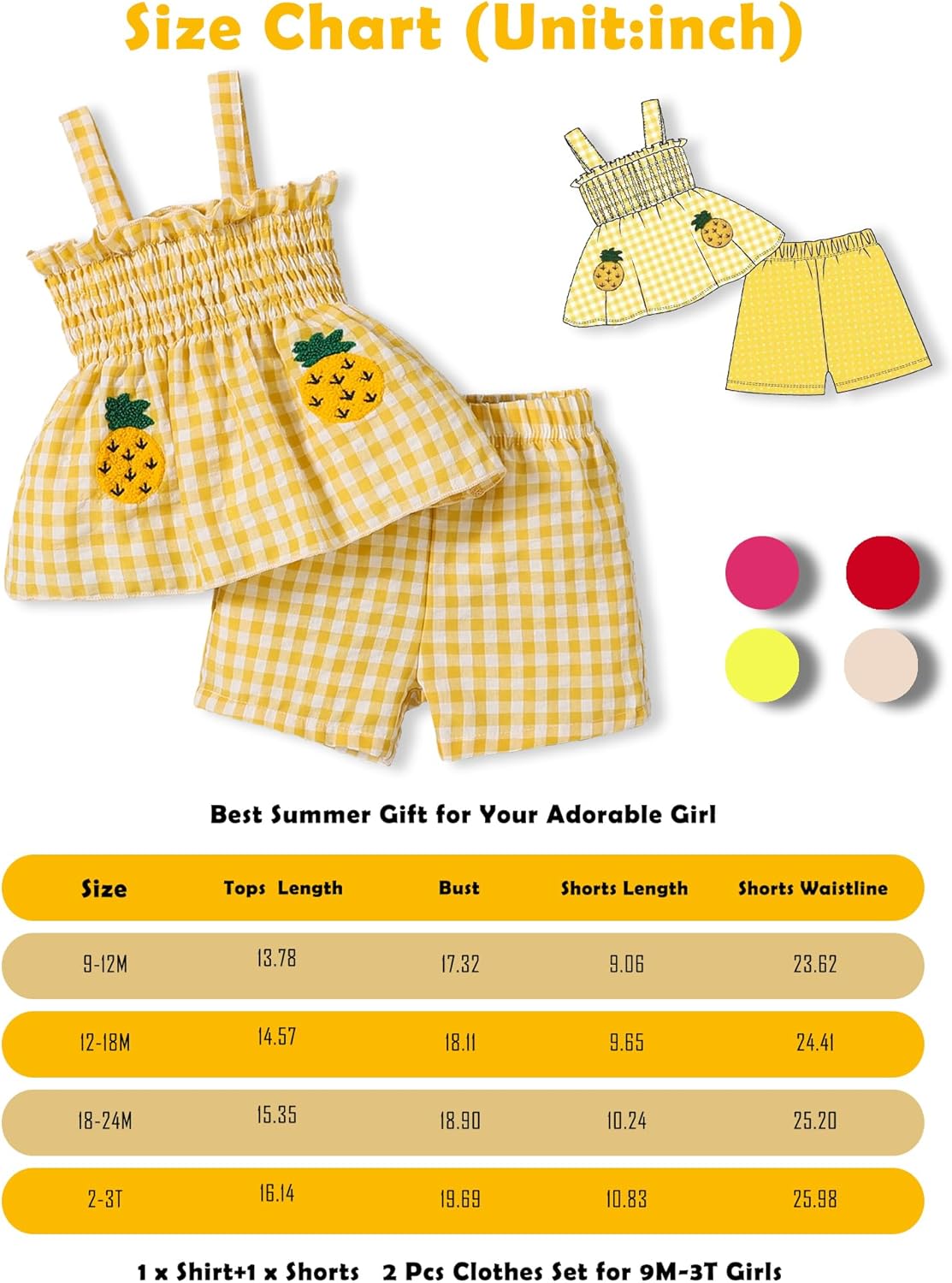 Toddler Girl Clothes Baby Girl Summer Outfits Ruffle Sleeveless Shirts Tops Shorts Set for Girl Clothing - Image 7