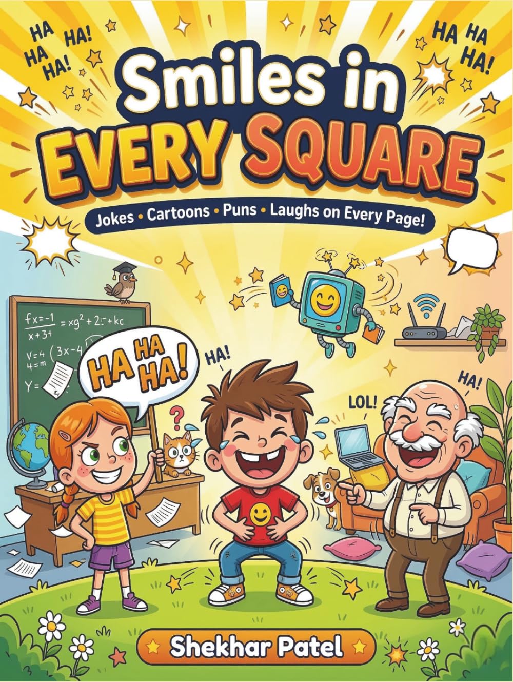 Smiles in Every Square: A Fun Joke Book with Illustrated Humor to Make You Laugh Out Loud