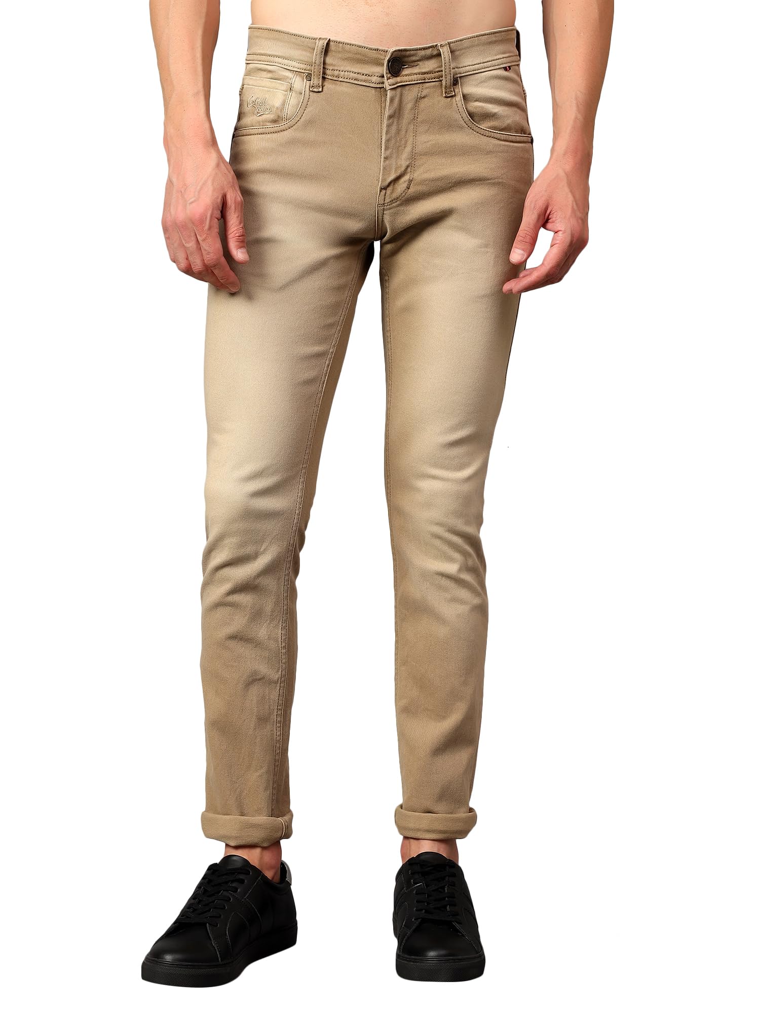 Solid Jeans Flat Front Mid Rise Full Length Regular Fit Casual Jeans for Men | Jeans for Mens | Men Full Length Casual Jeans (P_MDNM00548)-image-26