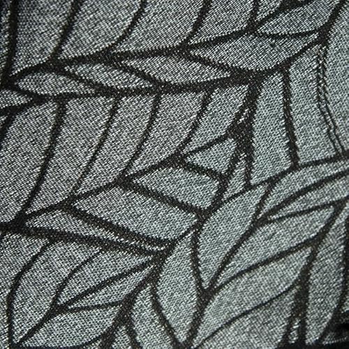 QIUYMGFG Outdoor Camping Accessories Camping Hammock Jacquard Hammock - Black And Gray Leaf Print, Size 81" L X 59" W - Image 5