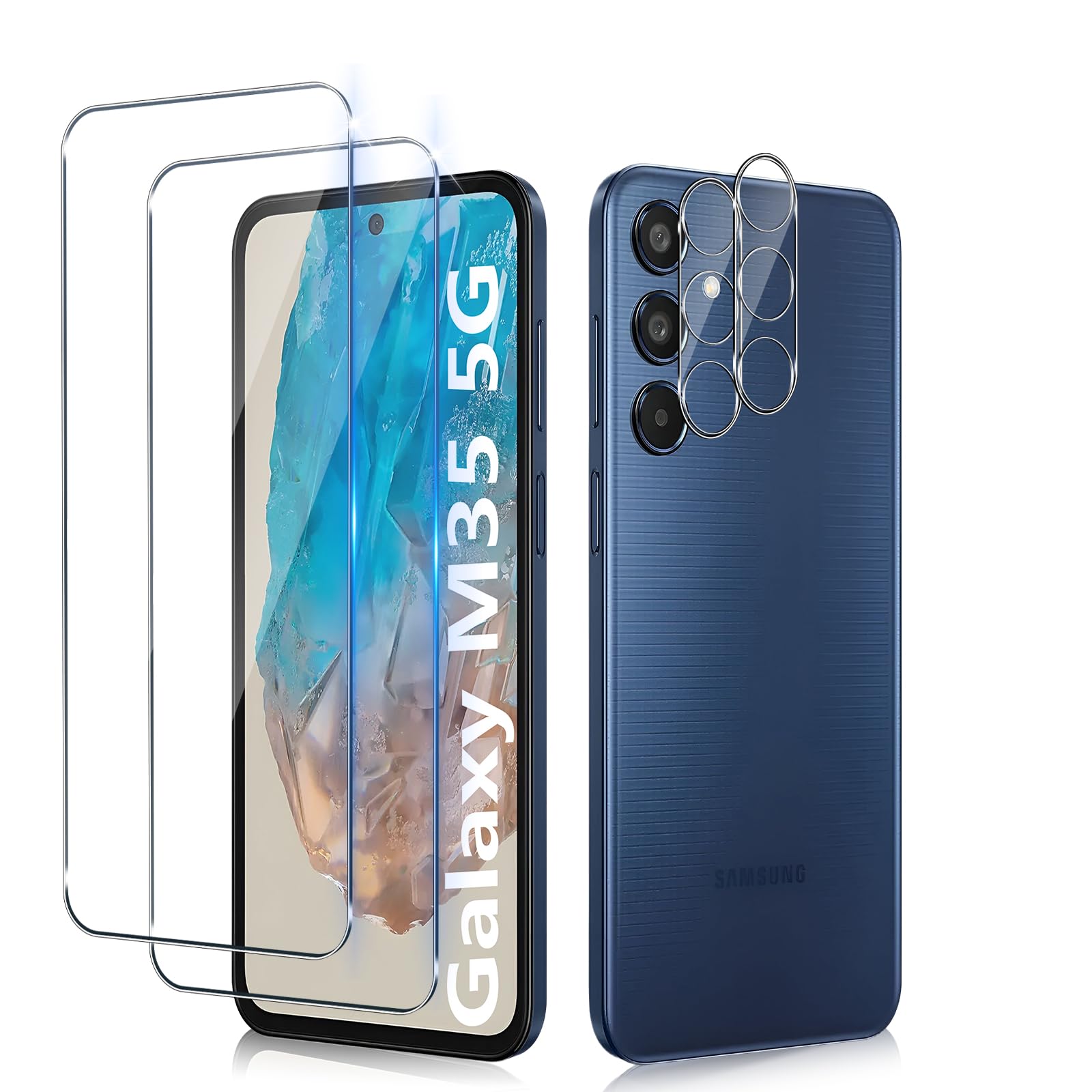 Funrae Schutzfolie Für Garmin Venu X1 | 4 Stück Panzerglas 9H | Blasenfreie Installation