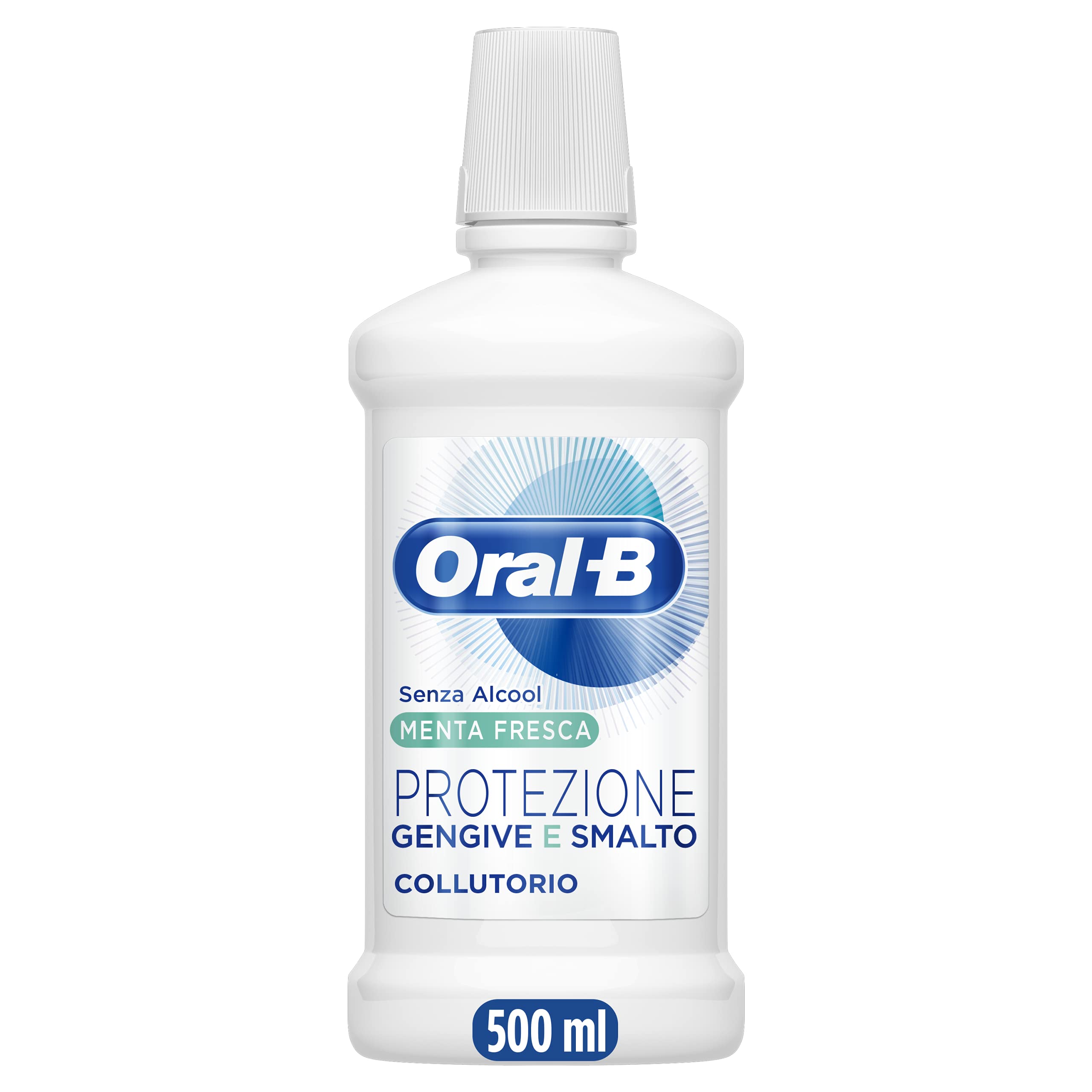 Oral-b Collutorio Protezione Gengive e Smalto 6x500ml, Pulizia Denti Efficace e Igiene Orale Completa, Sapore Menta Fresca