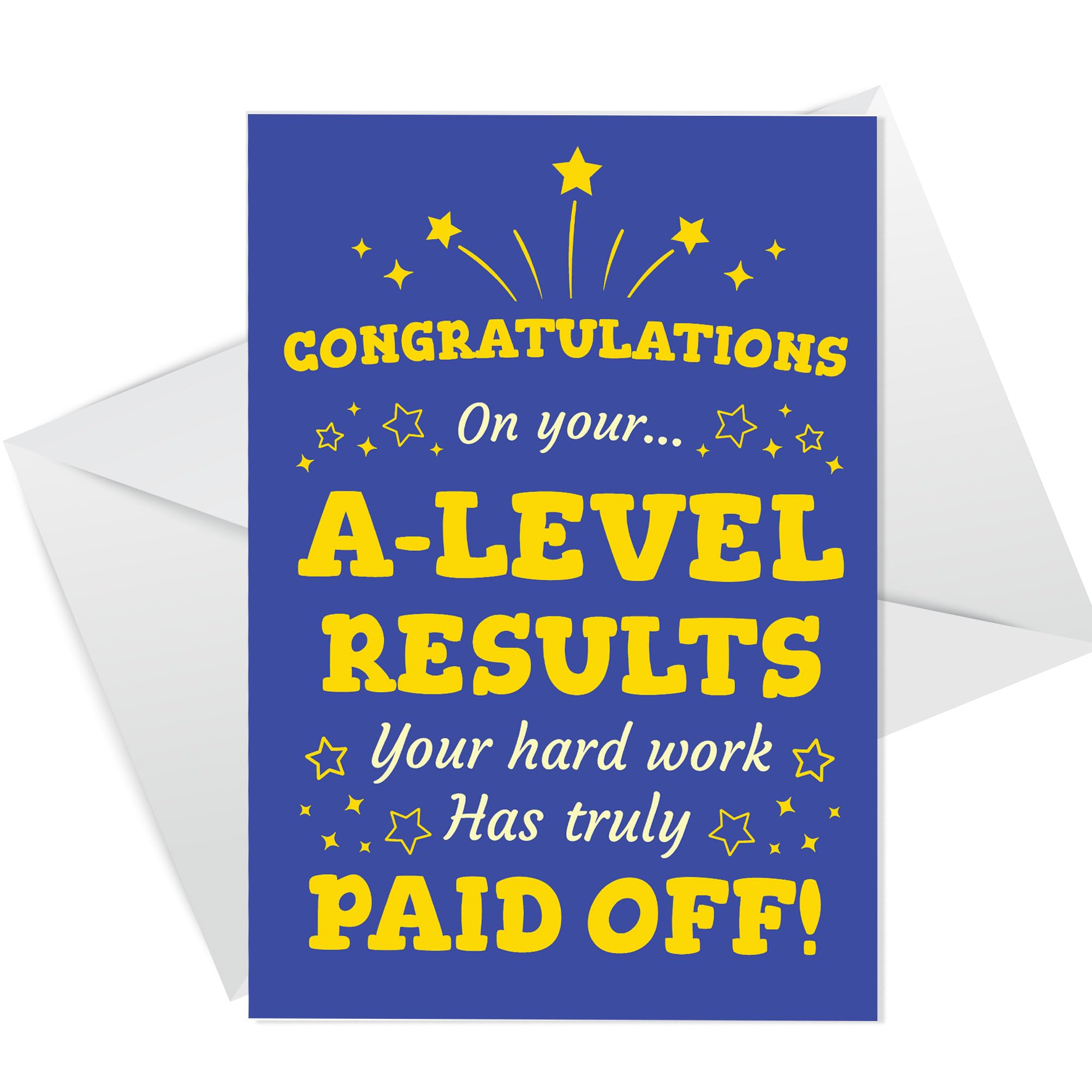 RED OCEAN Congratulations On Your Fantastic A Level Results Card With Envelope Congratulations Card Well Done Card For Daughter Son A Level Results Card A6 Greetings Card