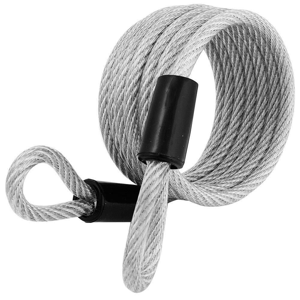 Master Lock 65D 6' Self Coiling Vinyl Coated Cable with Loop Ends