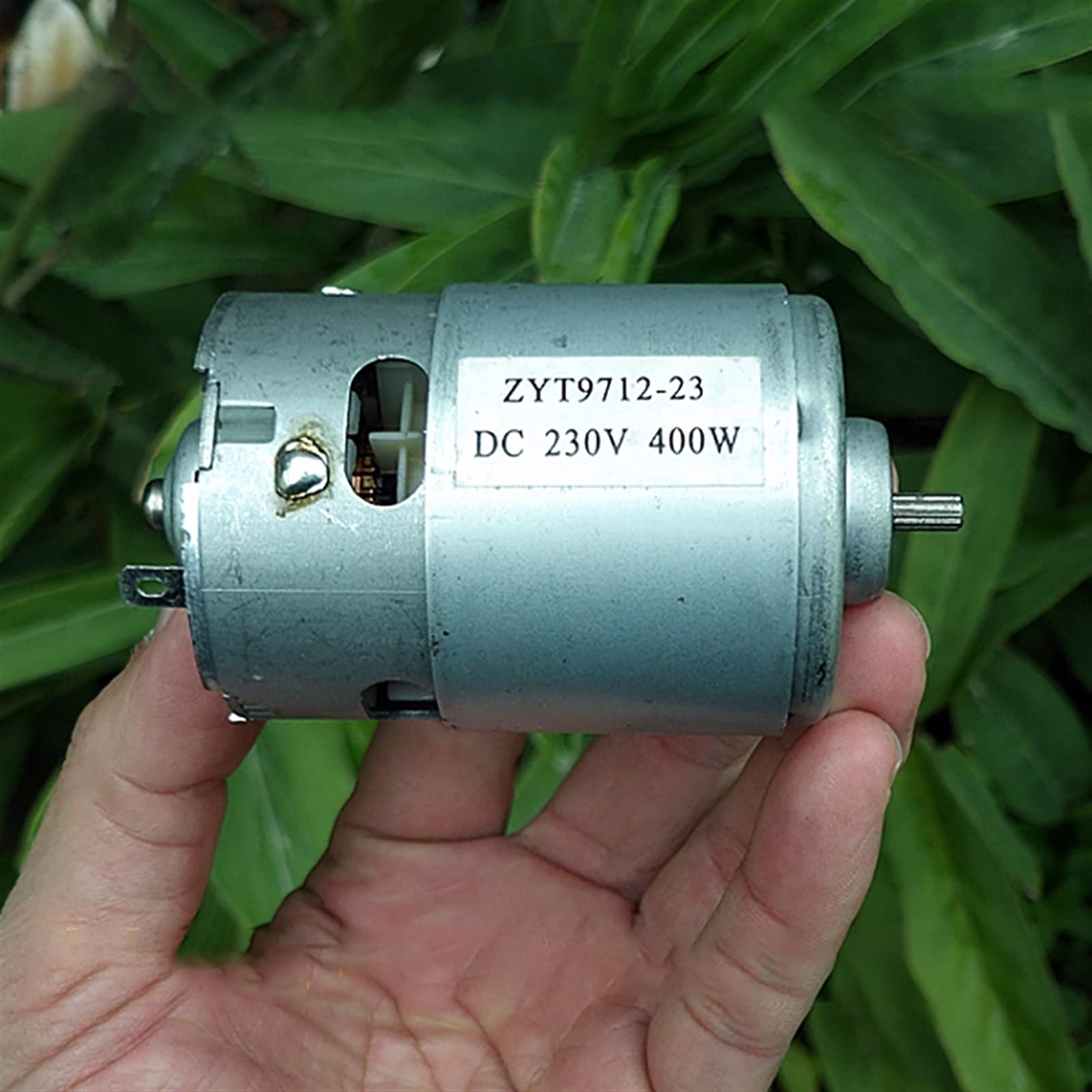 PYouo-DC silnik o wysokiej prędkości 9712 DC, DC 220 V, 400 W, miniaturowy silnik wrzecionowy, wał wyjściowy 4,5 mm, silnik o wysokiej wydajności z wentylatorem chłodzącym