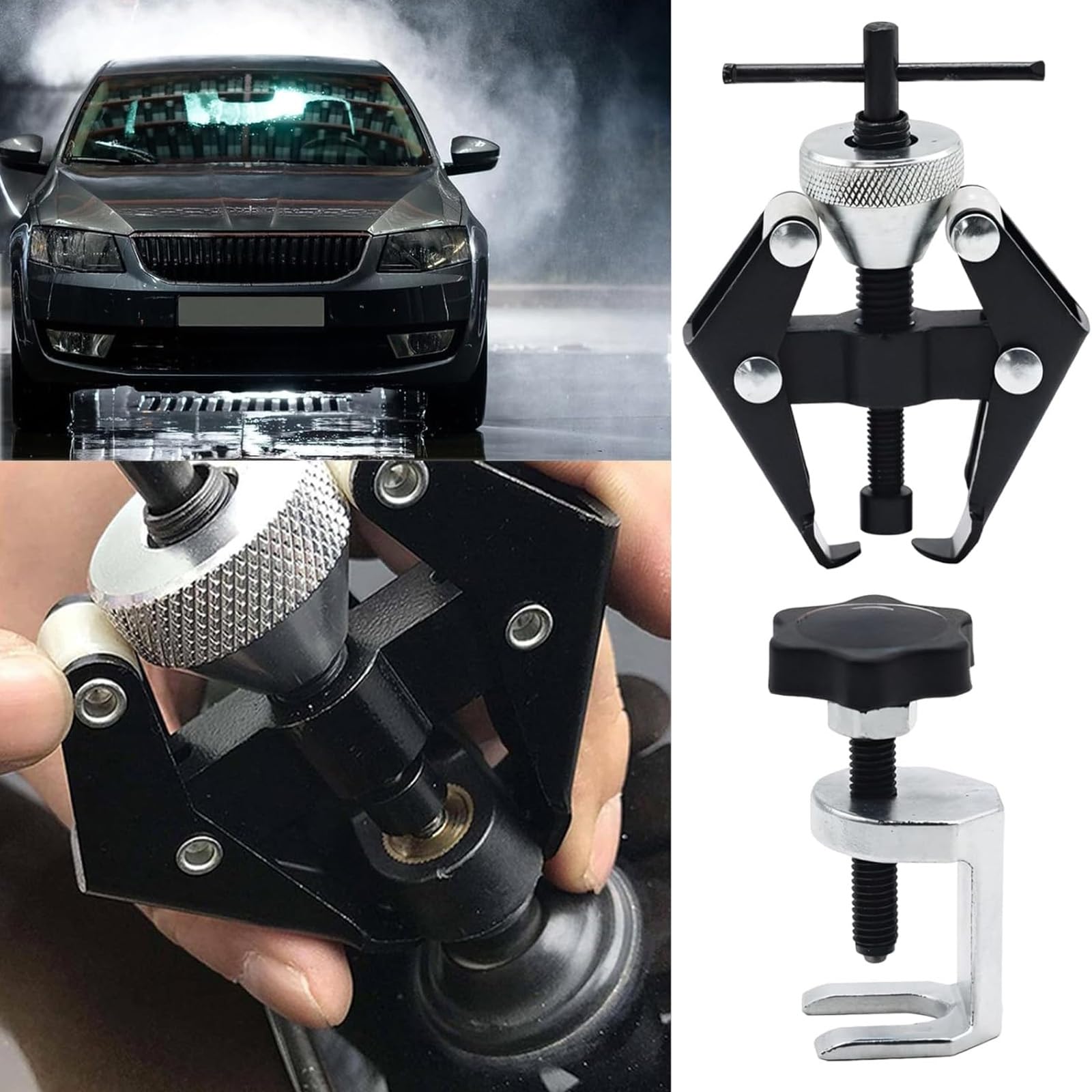 3 Pezzi Estrattore Tergicristallo Auto, Universale per Braccio del Tergicristallo, Estrattore Cuscinetti Regolabile 9-30mm Adatto per Il Settore Automobilistico Attrezzi Tergicristalli