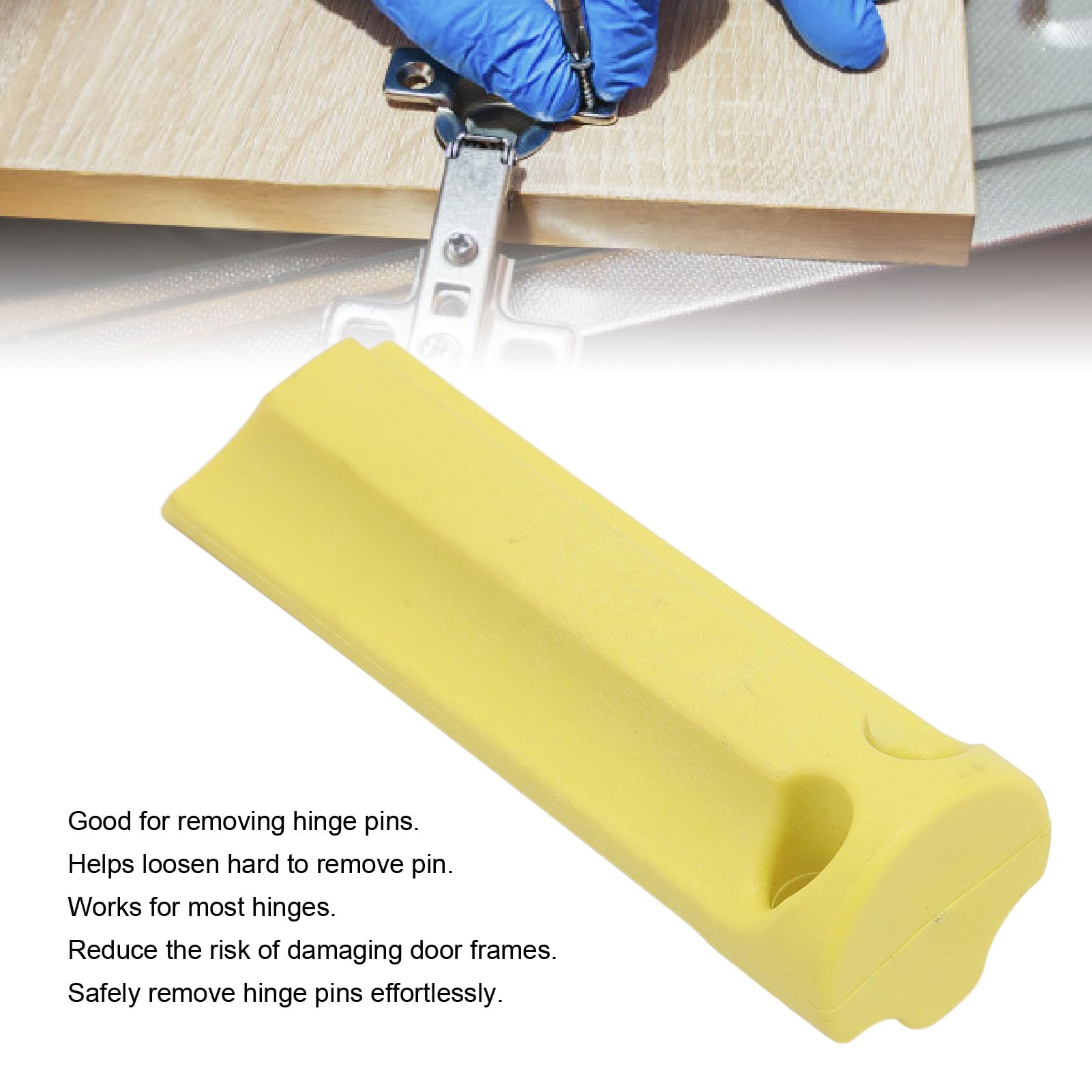Door Hinge Pin Remover, Compact Easy Hinge Pin Removal Tool with ABS Material - Image 2