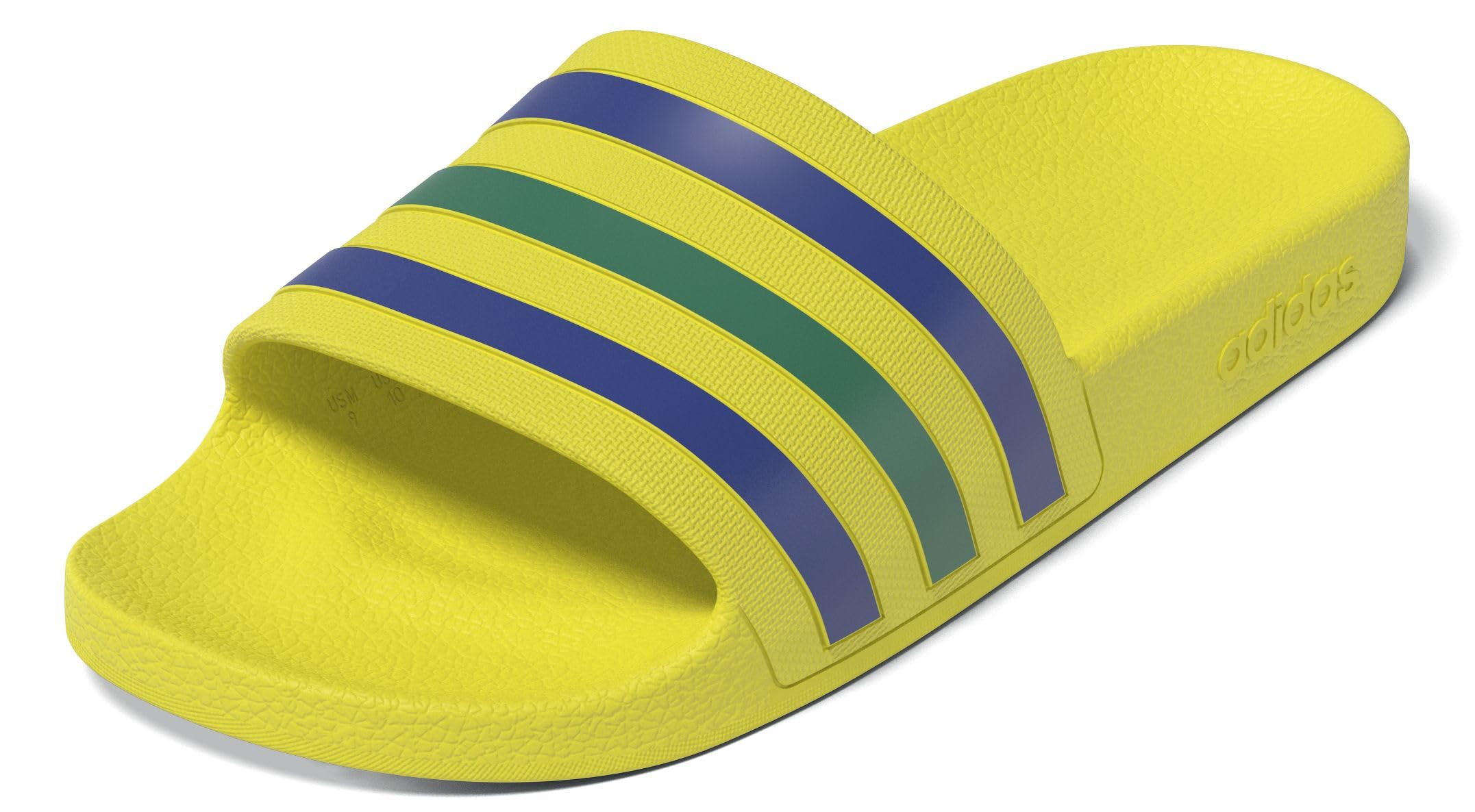 adidas Unisex Adilette Aqua Slides, bright yellow/bold blue/bold green, 38 EU
