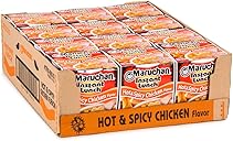 Maruchan Instant Lunch Hot & Spicy Chicken Flavor, 2.25 Oz, Pack of 12