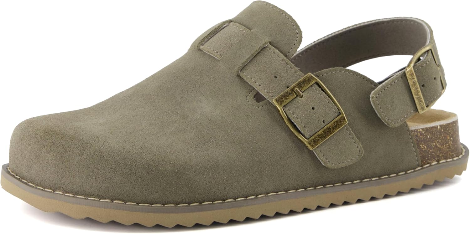CUSHIONAIRE Brooklyn Suede Womens Slides– Comfortable Clog Mules with Adjustable Buckles – Summer Shoes for Women - Image 9
