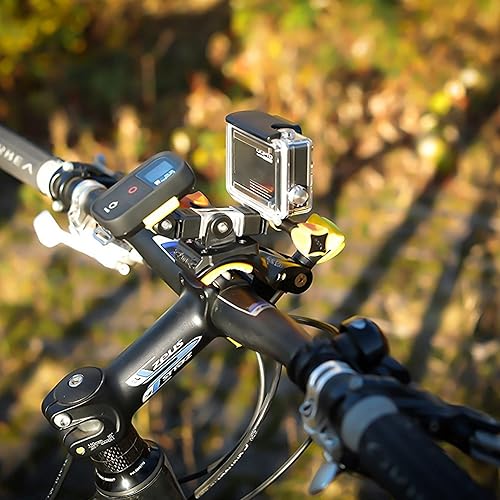 Miniatura 7 de iSHOXS Cobra Pro  Accesorios de cámara de acción de montaje en manillar  Se adapta a GoPro Hero 11 10 9 DJI Osmo Apexcam y cámara de acción