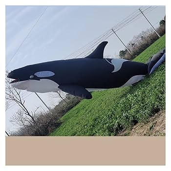 Kids Toys 10M Killer Whale Soft Inflatable Kite Pendant LINE
