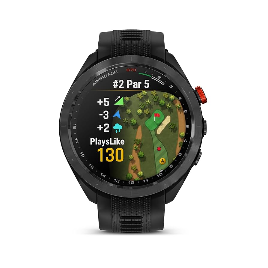 GARMIN Approach S70 47mm BLACK +ベルト+フィルム GARMIN ガーミン公式直販(GARMIN) 液晶保護フィルム 2枚入り