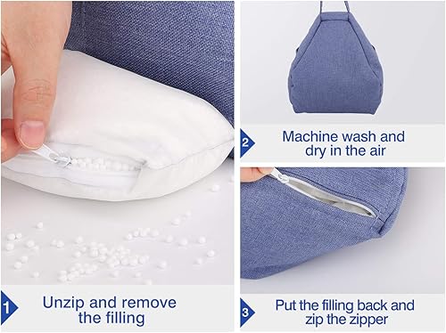 Miniatura 7 de MoKo Soporte de almohada para tablet, almohada de regazo para cama, sofá, soporte de cojín suave, regalo de Navidad para teléfonos tabletas de hasta