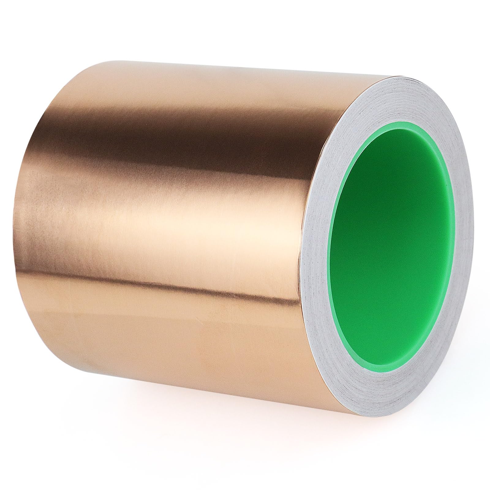 BOMEI PACK 4inch x 66ft Copper Foil Tape Conductive Adhesive for Electrical Repair, EMI Guitar Shielding, DIY Decoration, Stained Glass, Paper