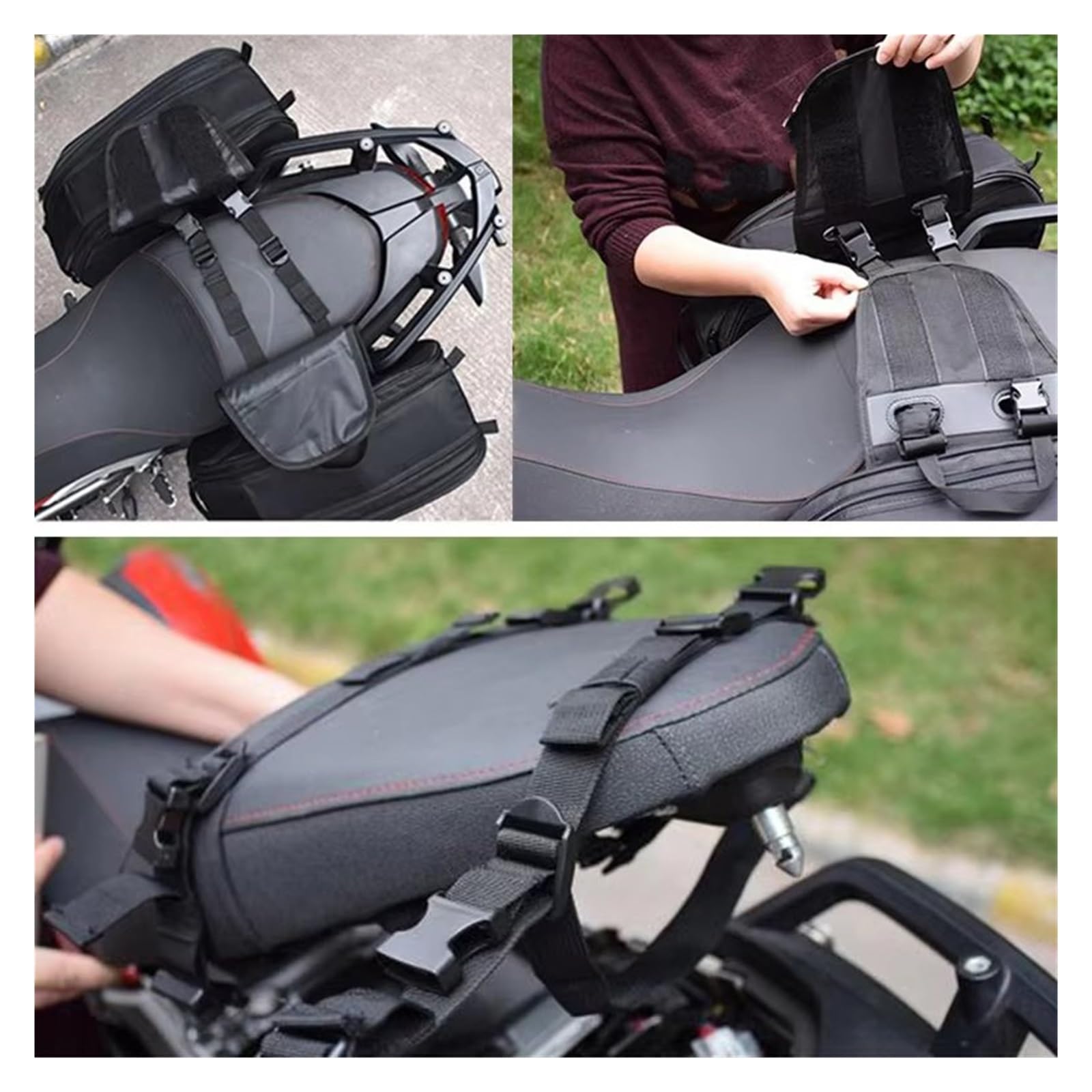 Borse Viaggio Per Casco Moto Corsa Impermeabile Per Valigie Un Paio Impermeabili Borse Da Sella Per Moto(Pu and plastic)