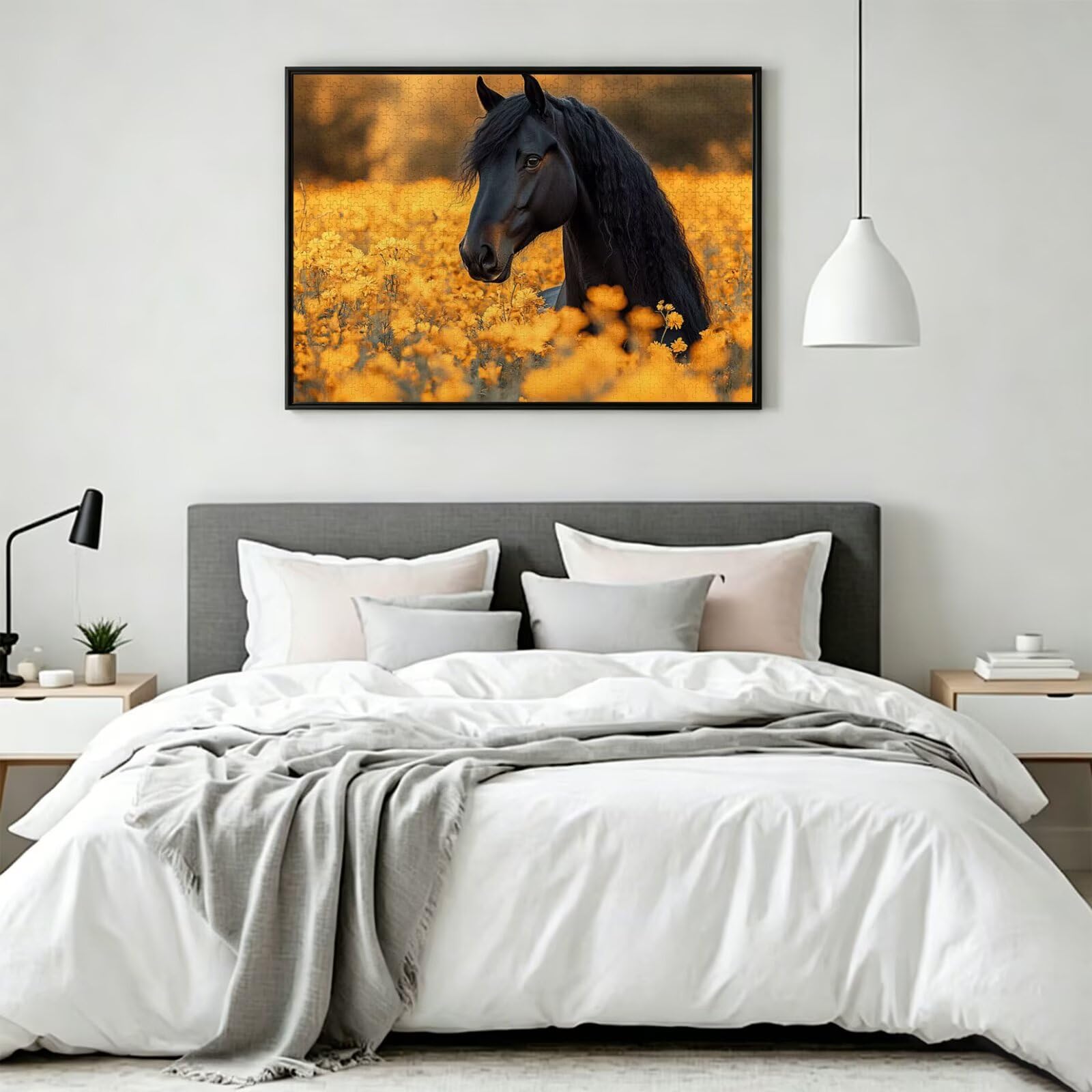 Puzzle 4000 elementów kwiat wyzwanie klasyczne puzzle, n-296 | Rodzinne puzzle, zajęcia relaksacyjne, trudna sztuka puzzle koń, imponujące wyzwanie, prezent dla kobiet