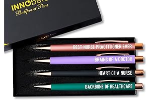 InnoBeta Nurse Practitioner Gifts for Women - Ballpoint Pen Set of 4...
