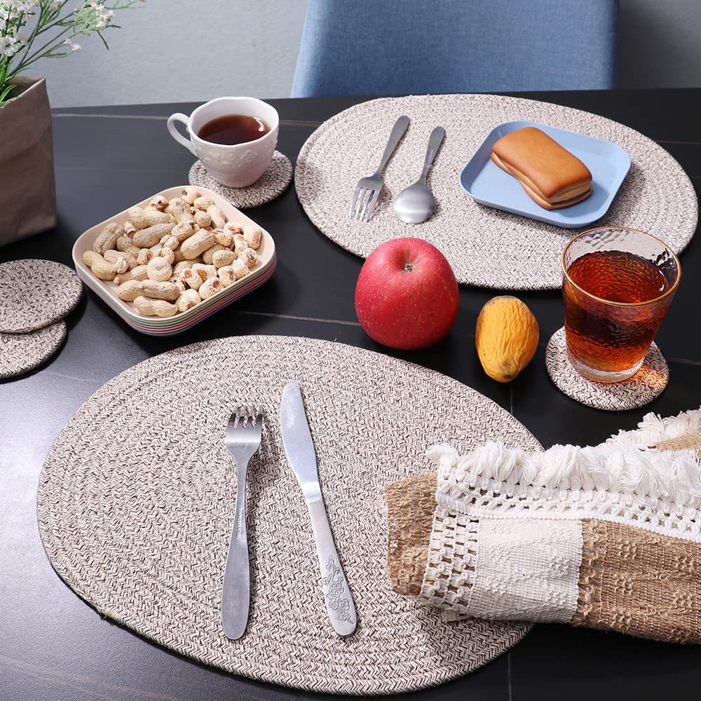 Stylisches Ovales Rattan Tischset, 30x40cm, Hitzebeständig & Rutschfest – Natürliche Deko Für Küche & Esstisch