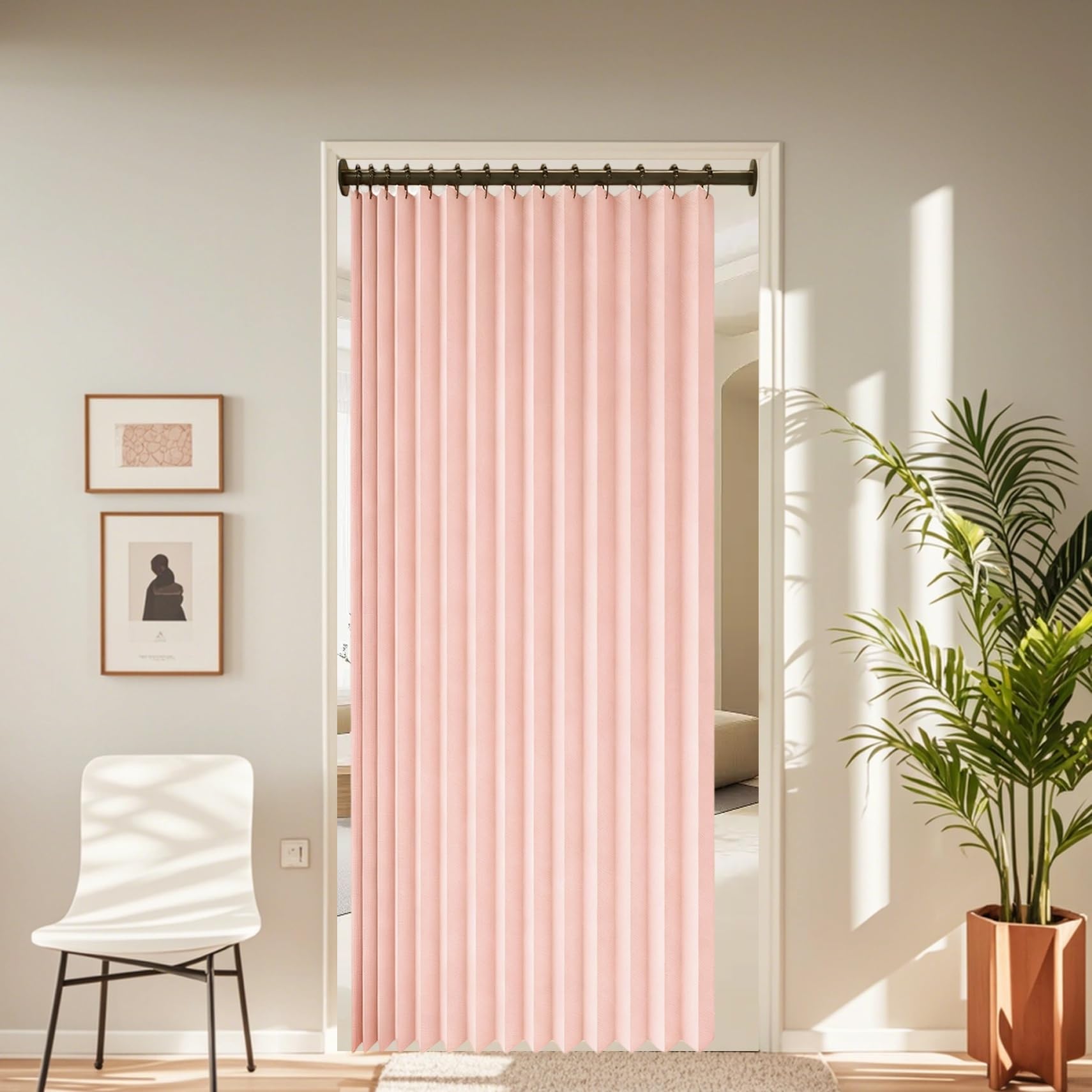 Rideau de porte pliant pour séparer le salon et bloquer le froid