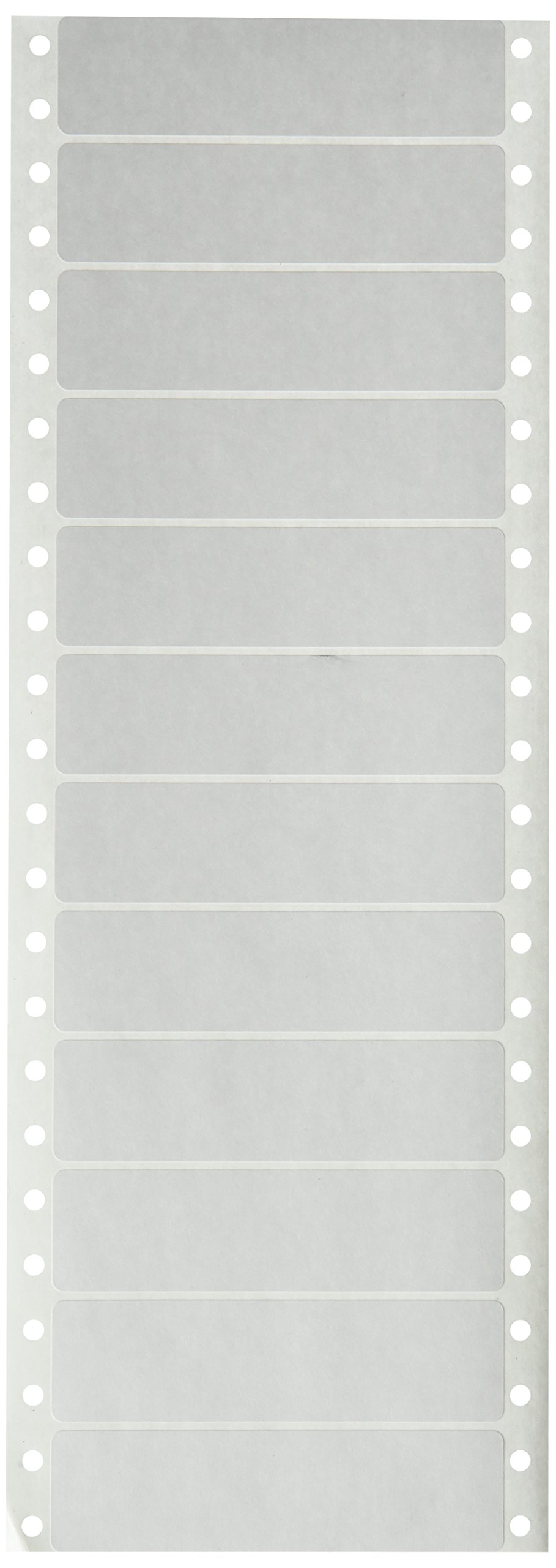 Compulabel Pinfeed Labels Fanfold Removable Adhesive, 3 1/2" x 15/16, White (162505)