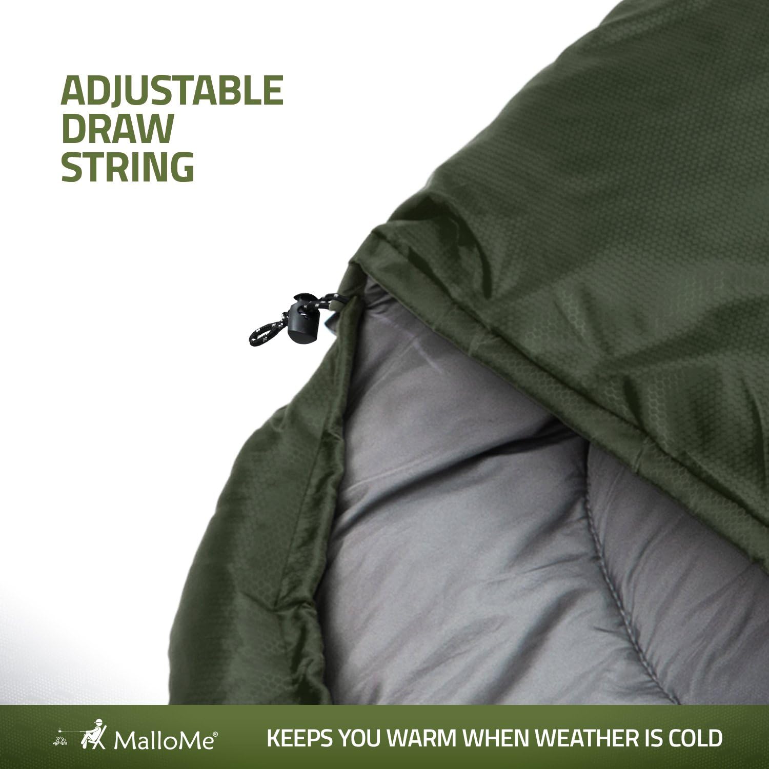 MalloMe Sleeping Bags for Adults Kids & Toddler - Camping Accessories Backpacking Gear for Cold Weather & Warm - Lightweight Equipment with Ultralight Compact Bag - Girls Boys Single & Double Person : Sports & Outdoors