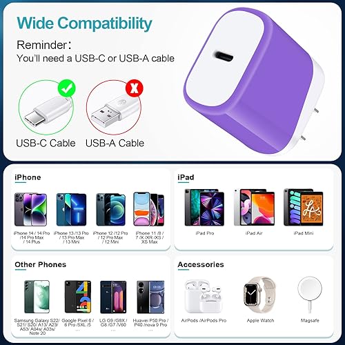 Miniatura 7 de Cargador Samsung tipo C para Samsung Galaxy S23 S22 A54 5G A14 A13 A23 F23 A04s A03s A53 A34 A33 A42 A33 S21 FE S20, Z Fold 5, Z Flip 5, 20W USB C