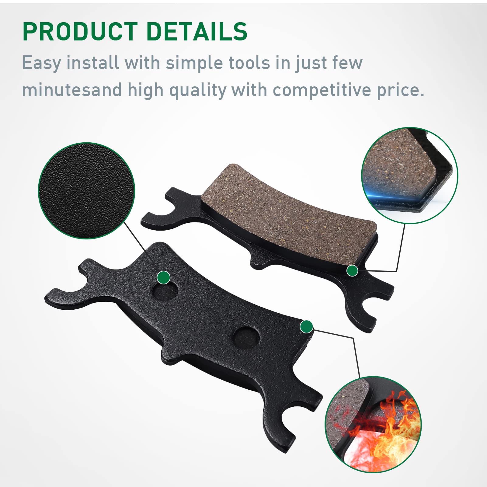 Pastiglie Freno Anteriore E Posteriore Cyleto Per KTM EXC, SX, XC 125-530cc - Foto 4