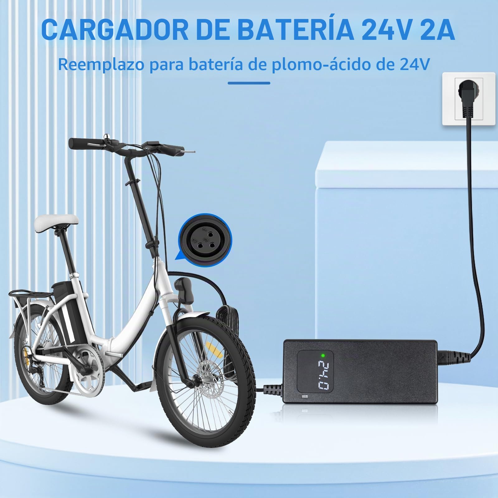 24V 4A Cargador Eléctrico 3PIN XLR Macho para Asientos de Ruedas Lakematic, Pride Mobility, Jazzy Power Chair, Drive Medical, Golden Technologies