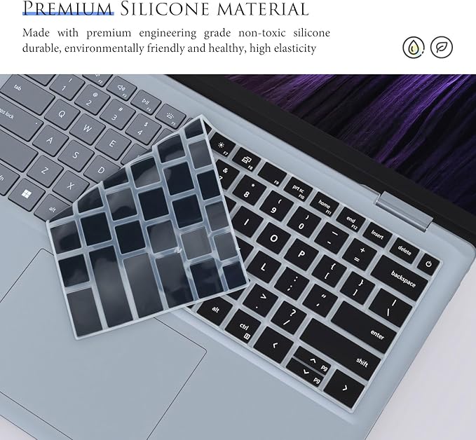 Protector de Teclado para Dell 14 Plus Laptop DB14250 DB14255 14 pulgadas - Negro miniatura 4
