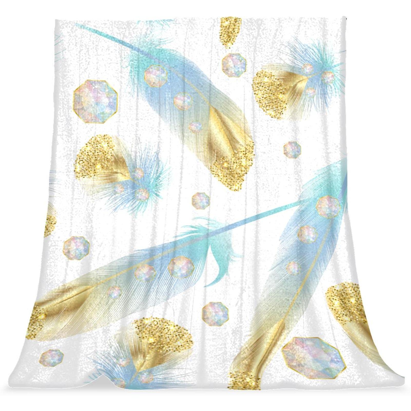 Couvre-lit doux anti-froid pour lit d'enfant motif diamant élégant