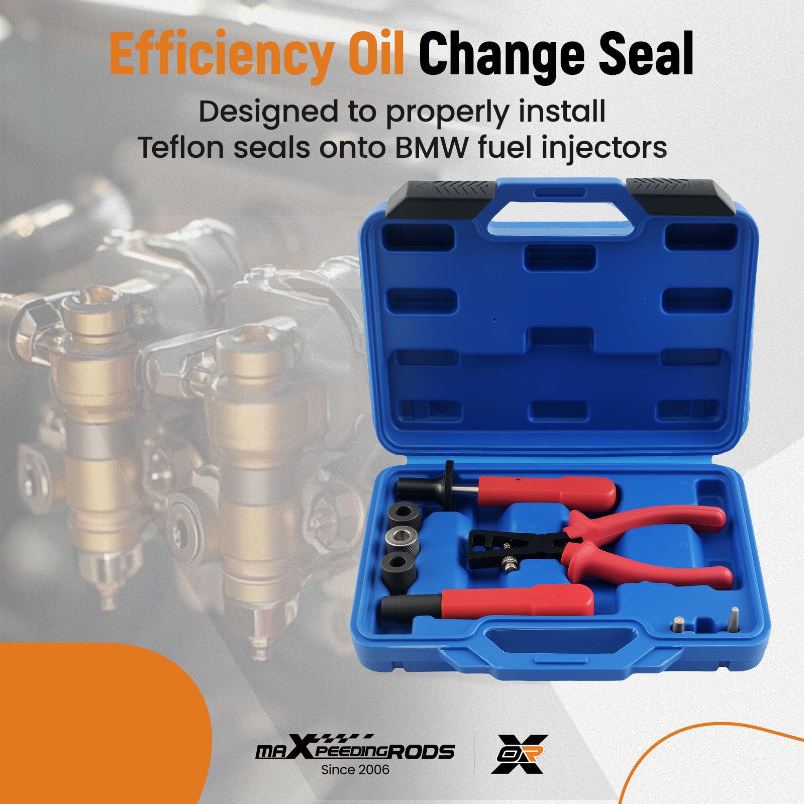 maXpeedingrods Kit d'outils d'installation et de retrait de joint d'injecteur de carburant pour BMW N13 N14 N18 N20 N26 N43 N53 N54 N55 N63 N74 S55 S63 B38 B48, remplace # 130190, 130280