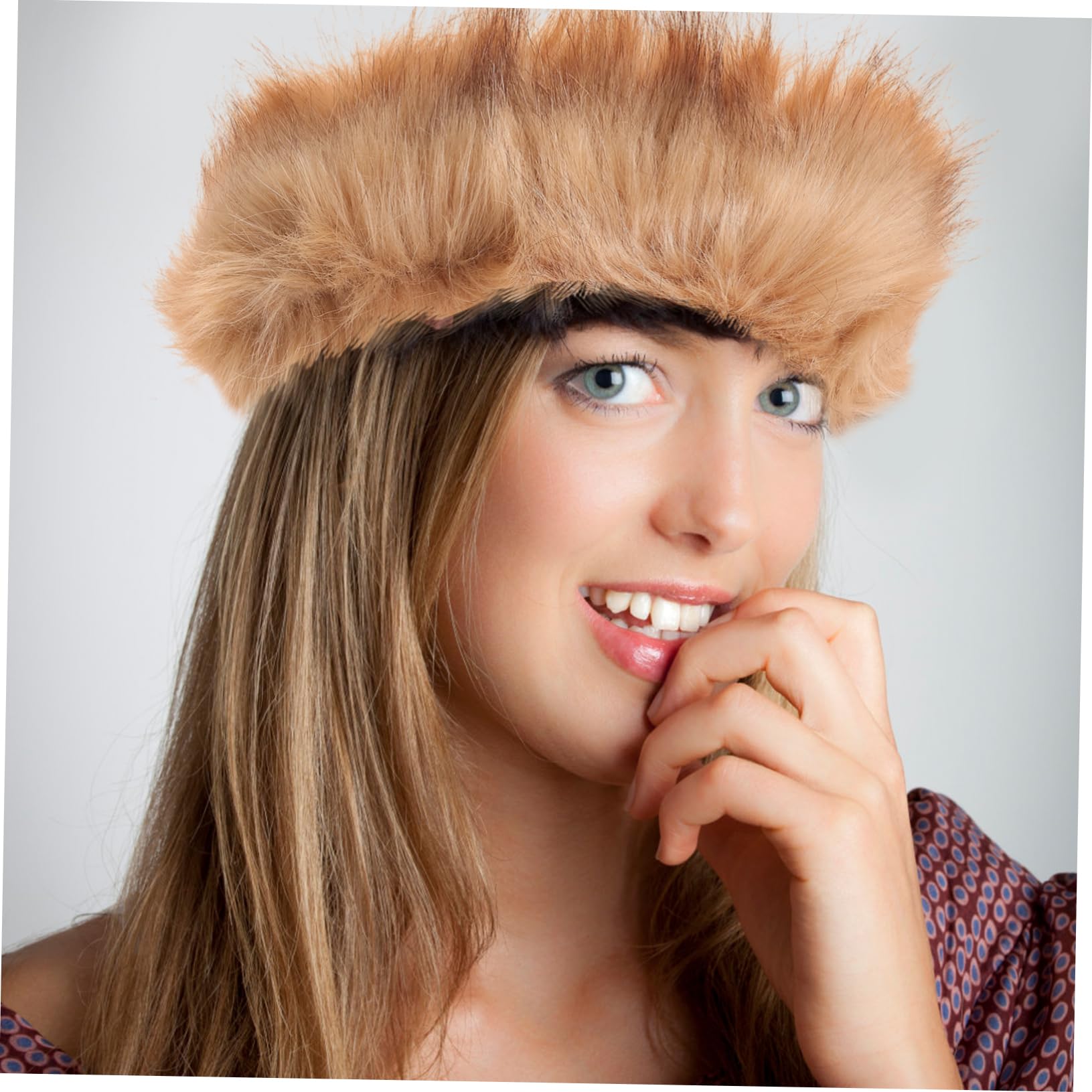 SOIMISS 4pièces Bandeau Fausse Pour Femmes Chaud Et Confortable Accessoire Élégant Pour Hiver Pour Compléter Vos Styles De Vêtements