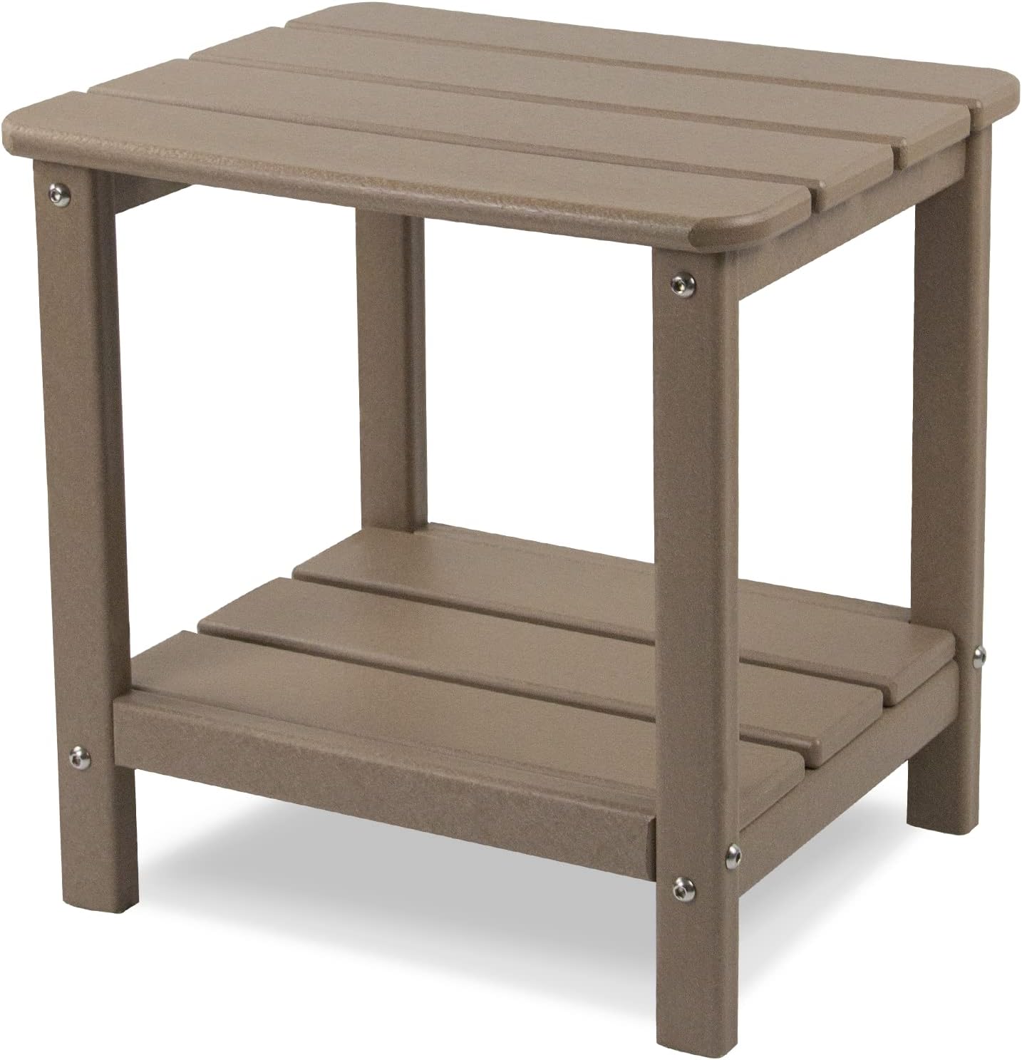 realife Outdoor Adirondack Side Table, Rectangular End
