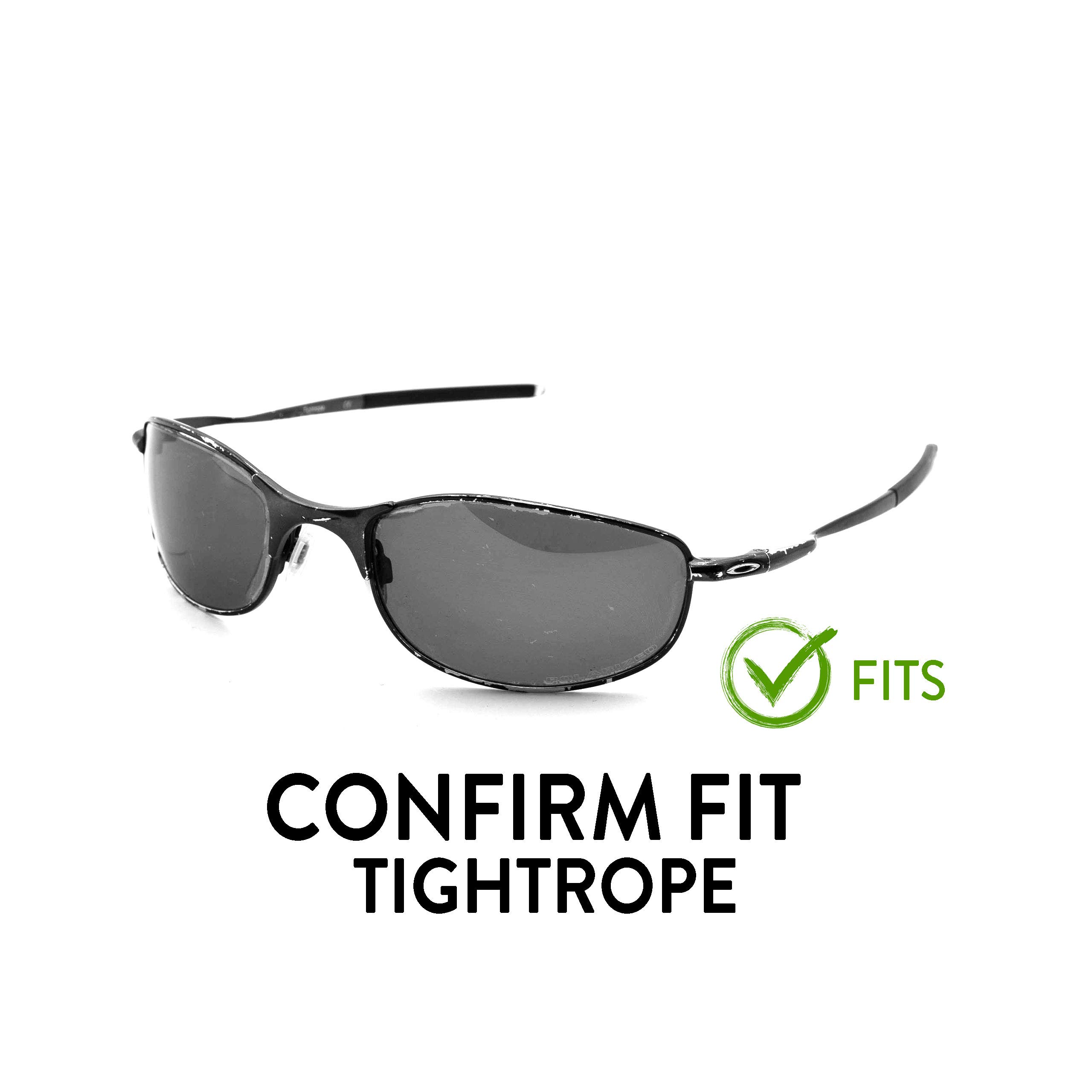 Apex Lenses Polarized Replacement Lenses for Oakley Tightrope Sunglasses (Silver)