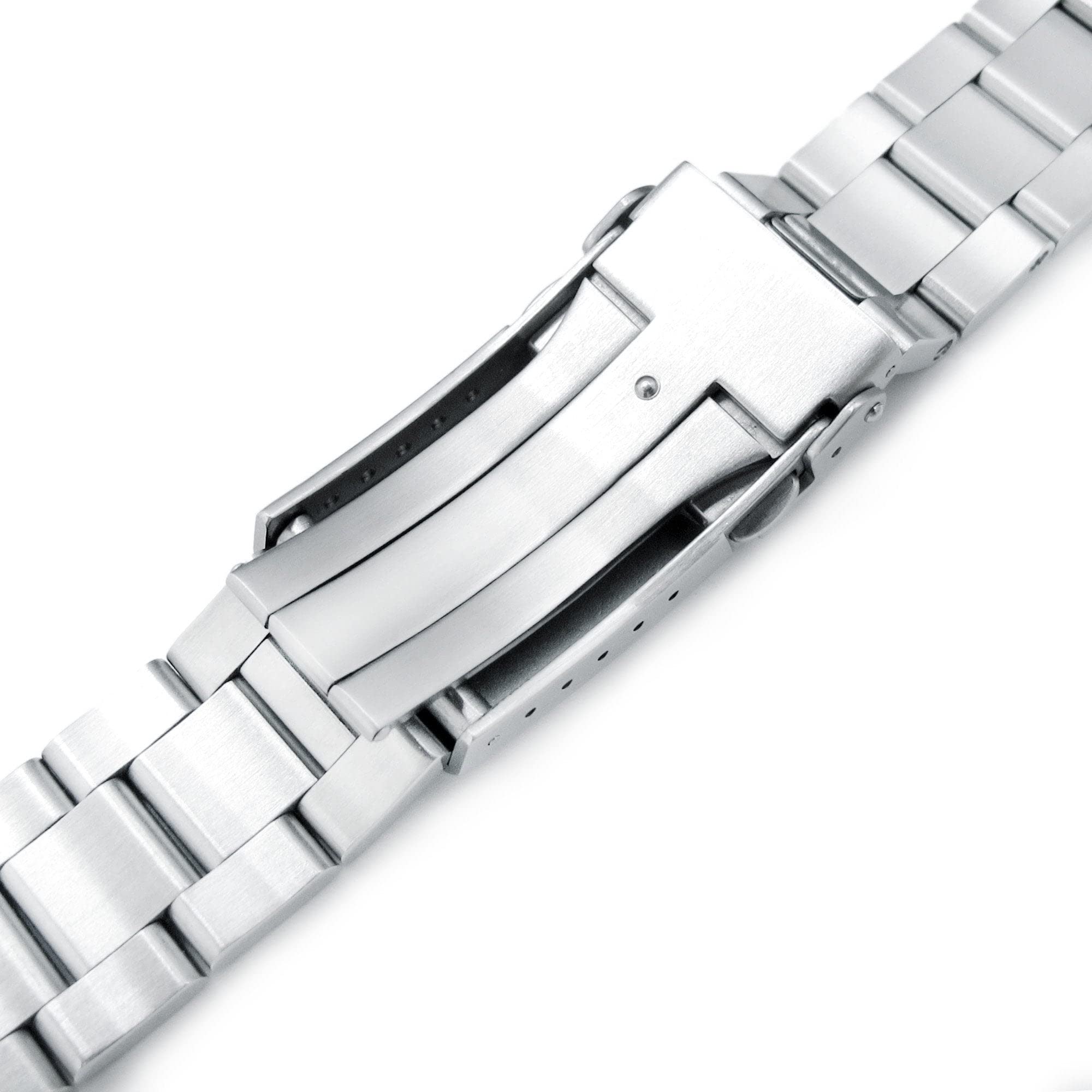 MiLTAT 20mm Retro Shaver Blade Bracelet de montre en métal à dégagement rapide Extrémité droite