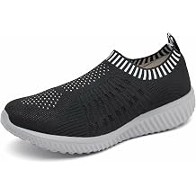 konhill Womens Walking Shoes Slip On Sneakers Breathable Mesh Lightweight Casual Footwear for Daily Commute