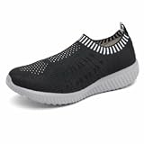 Womens Walking Shoes Slip On Sneakers Breathable Mesh Lightweight Casual Footwear for Daily Commute