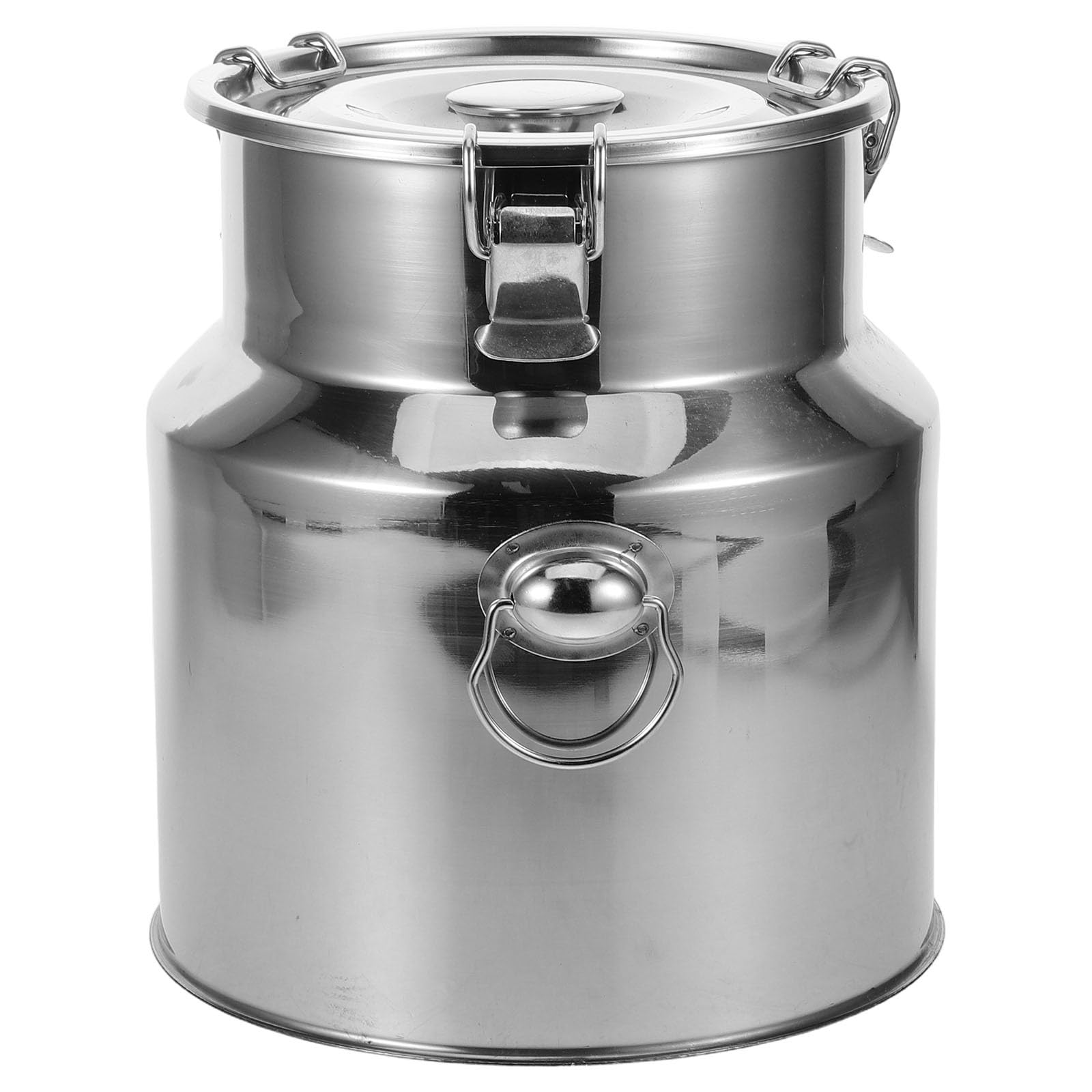 Happyyami Barattolo e Finitura Lucida a Specchio in Acciaio Inossidabile 5l con Chiusura Ermetica Contenitore Cucina Moderno e Facile da Mantenere per Alimenti per Ristorante