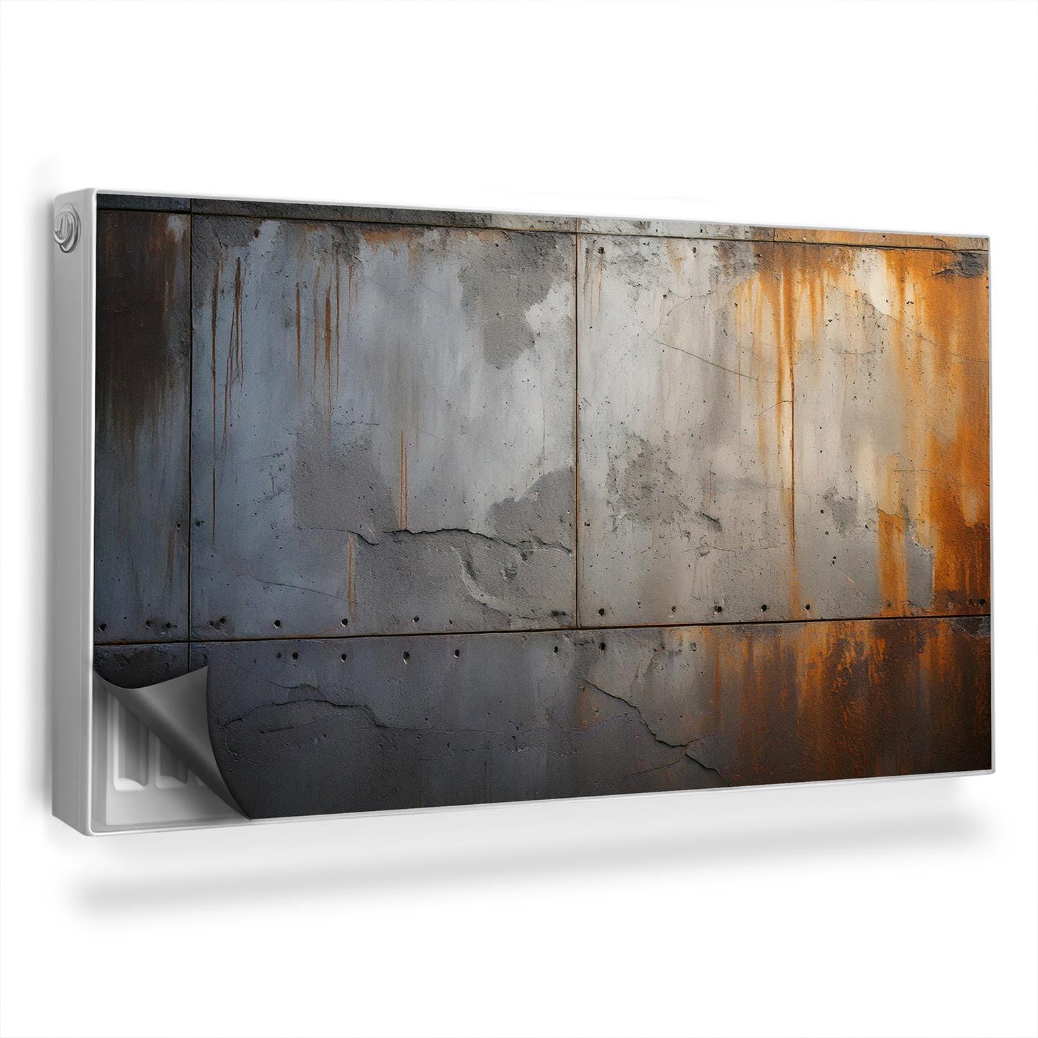 Cache radiateur 110x60 cm magnétique texture industrielle