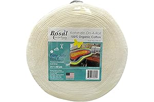 Jelly Roll Rug Pattern Bosal Katahdin On-A-Roll Organic Cotton Batting