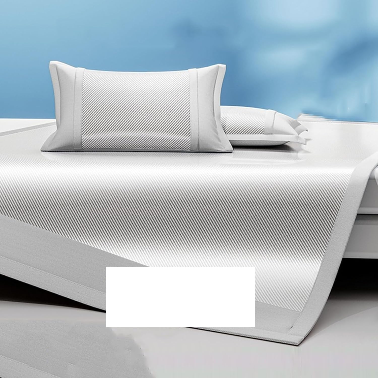 Surmatelas en soie glacée contre la chaleur tapis de couchage d été pliable