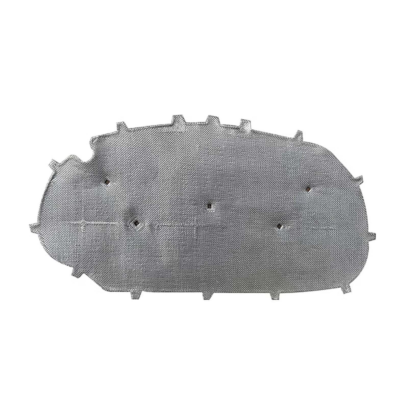 Tappetini Isolanti Per Auto Cuscinetto Isolante Acustico Per Cofano Anteriore Auto In Cotone Isolamento Acustico E Termico Per VW Per Golf 6 Gti Copri Motore Isolante(Argento)