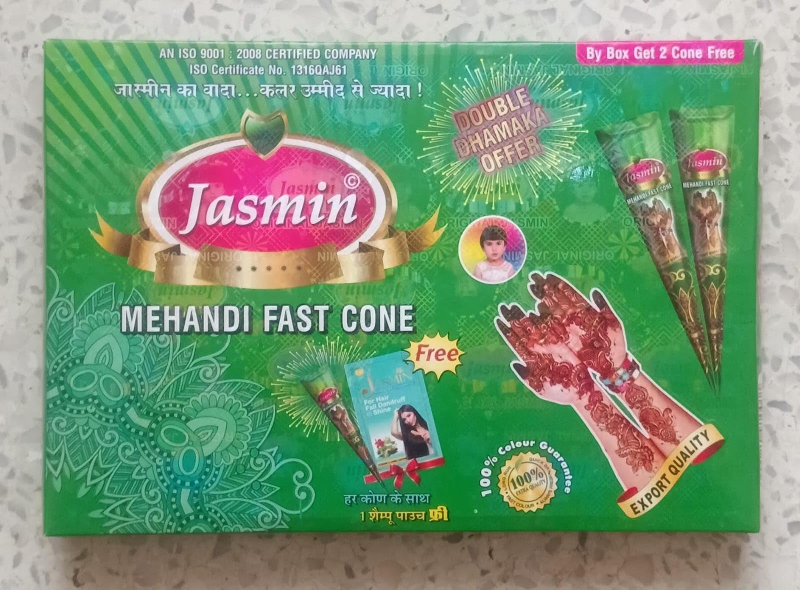 Jasmin Mehandi Fast Cone with Hair Care Products Combo, Natural Mehndi Cones with Shampoo 5 Minutes Fast Development, 14 Cones, Export Quality, ISO Certified-picture-32